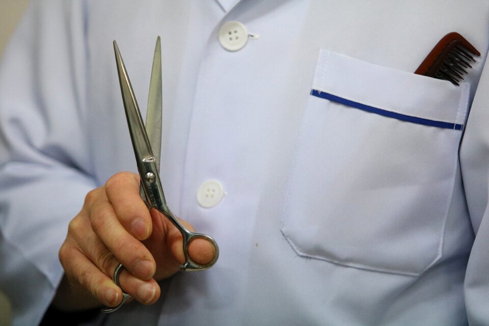 Male adults scissors