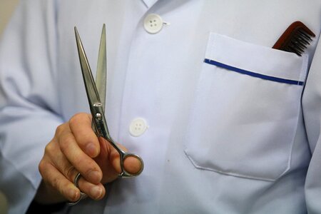 Male adults scissors