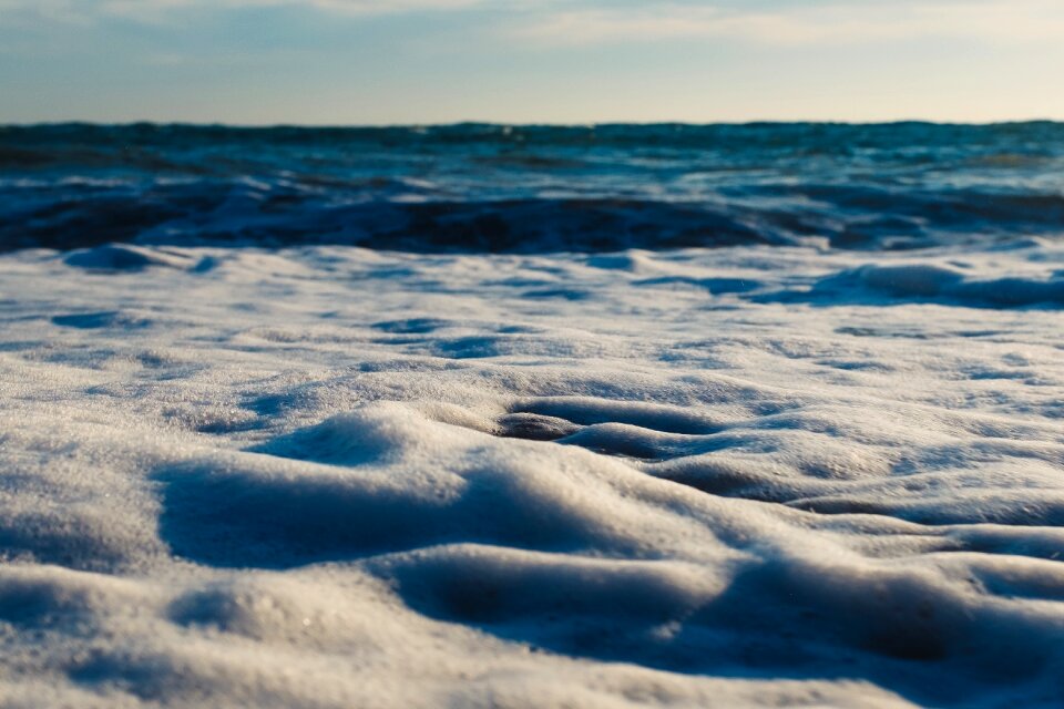 Sea water shore