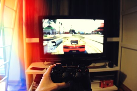 Playstation living room games photo