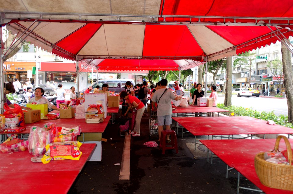Interior of Main Tent after 2015 Ghost Festival of Futai Village 20150822