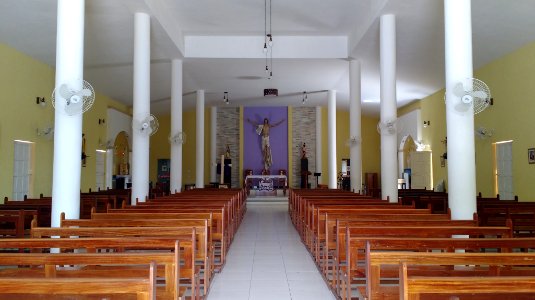 Interior da Igreja Matriz de São Sebastião, Encanto (RN)