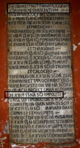 Inschrift Silvestro in Capite