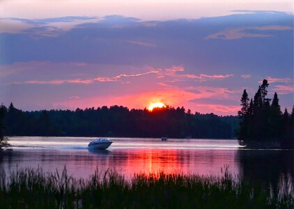Landscape twilight water photo