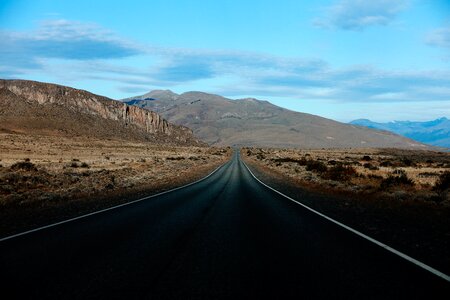 Desert highway sky photo
