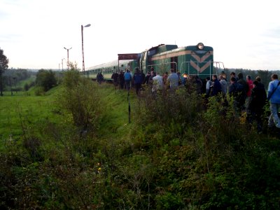 Jamiolki station tourist train