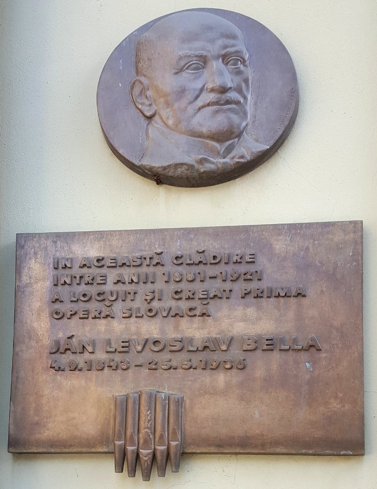 Jan Levoslav Bella plaque Sibiu