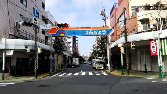 Honcho-dori shopping street Tsurumi, Yokohama