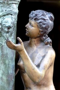 Woman lion gestures