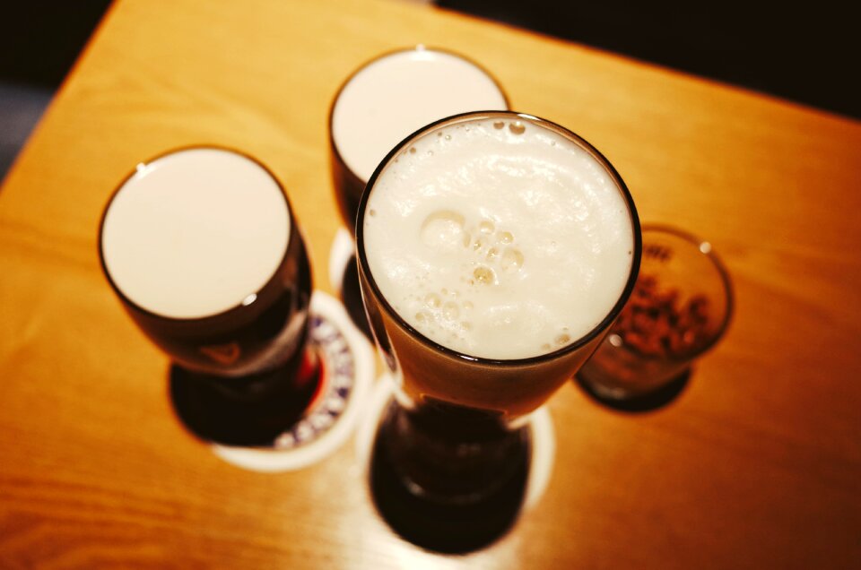 Beverage glasses woods
