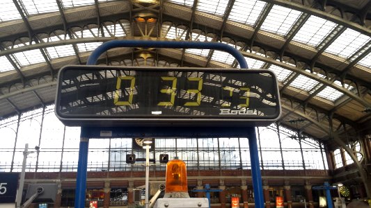 Horloge détraqué SNCF