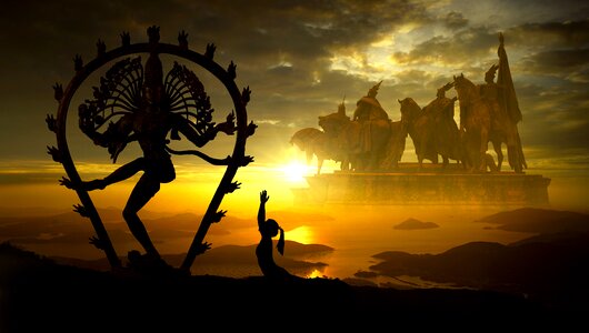 Monument prayer hinduism photo