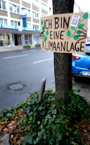 Ich bin eine Klimaanlage. Extinction Rebellion, Düsseldorf, 21. August 2020