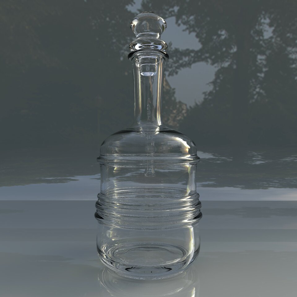 Glass carafe for water bottle Free photos