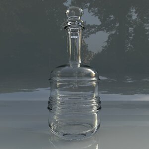 Glass carafe for water bottle Free photos