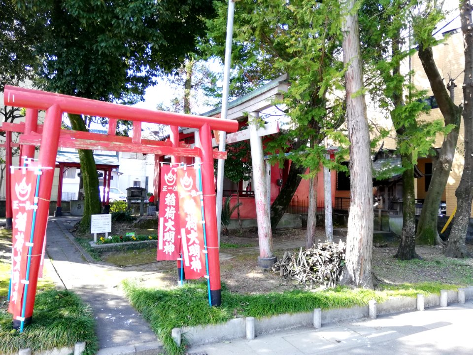 Inari Shrine (Kagashima) - Shinmei Shrine (Kagashima) - Kagashima Castle 20210311 03