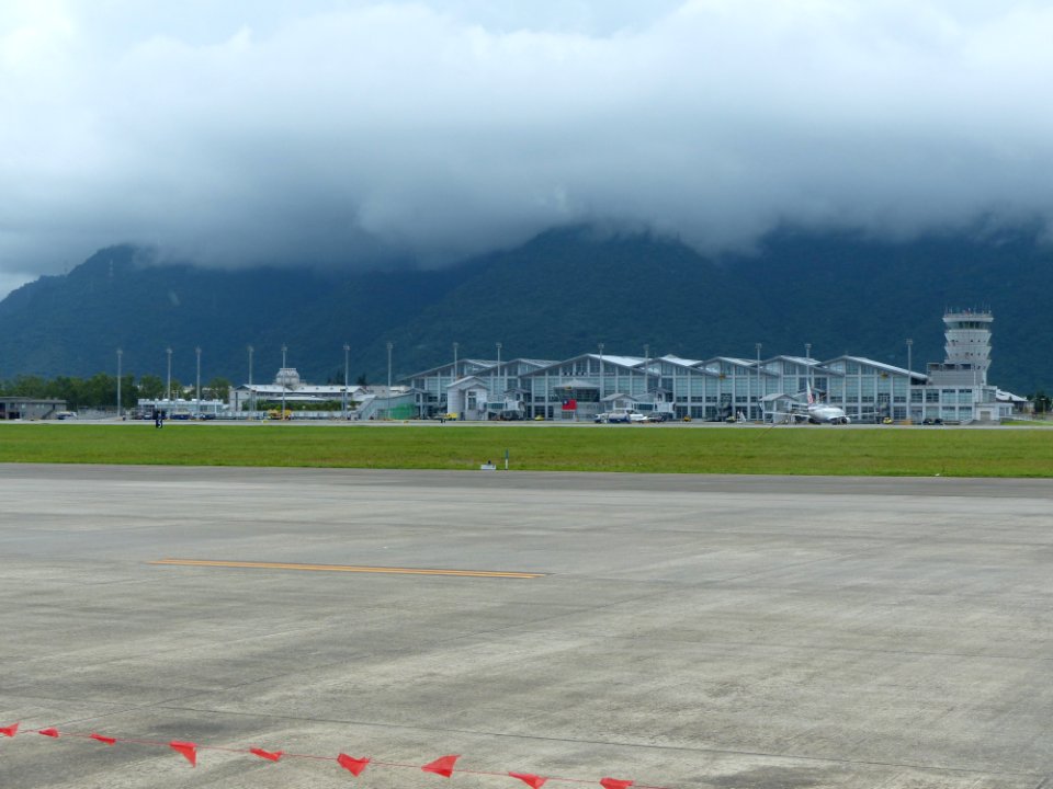 Hualien Airport View from Hualien Air Force Base Apron 20160813b