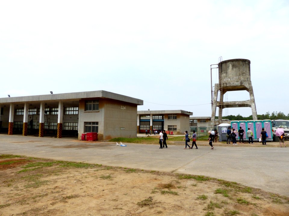 Hukou Camp Garages and Water Tower 20140329
