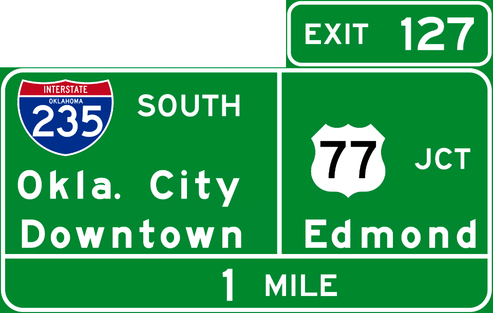 I-235SOUTH Okla.City Downtown JCT U.S.77 Edmond