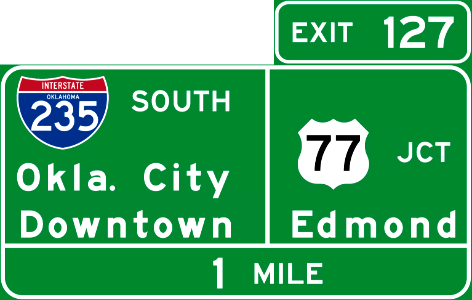 I-235SOUTH Okla.City Downtown JCT U.S.77 Edmond
