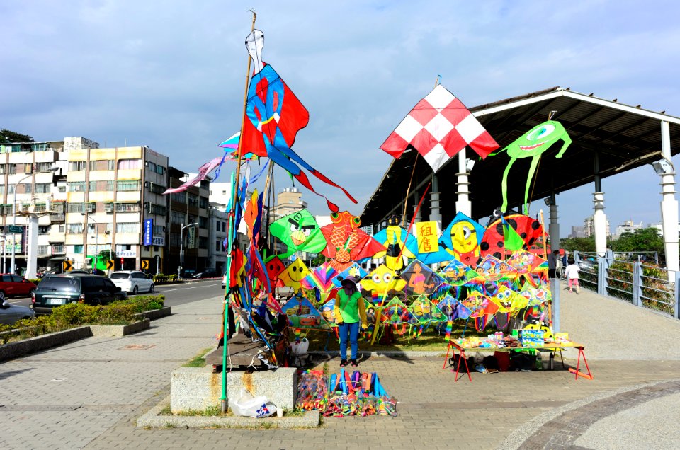 Kites Booth beside Takao Railway Museum 20151129a