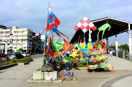 Kites Booth beside Takao Railway Museum 20151129a