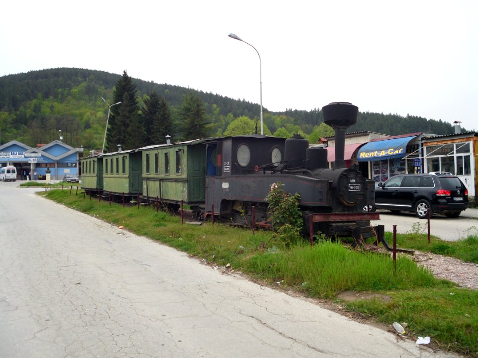 Kicevo narrow gauge train