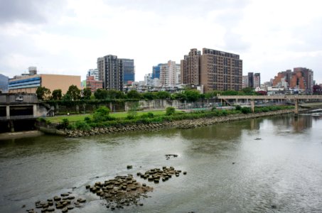 Keelung River South Riverside View from Chengmai Bridge 20141004a photo