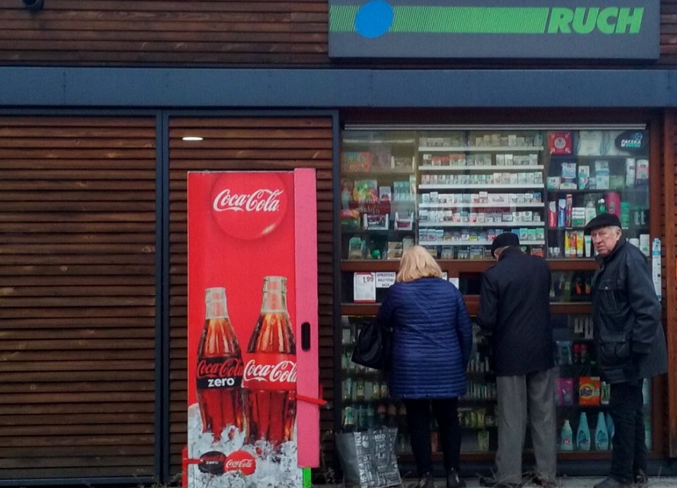 Kiosk Ruchu w 60-tysięcznym Tomaszowie Mazowieckim, w województwie łódzkim