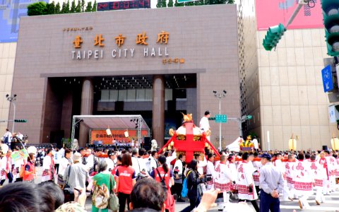 Kotojin Daimikoshi Team Parade on Taipei City Plaza 20151101