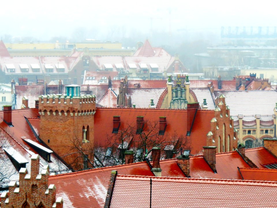 Kraków dachy Starego Miasta 04