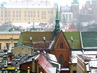 Kraków dachy Starego Miasta 05