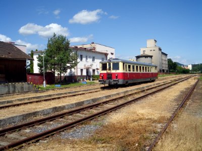 Krupina station railcar 830 photo