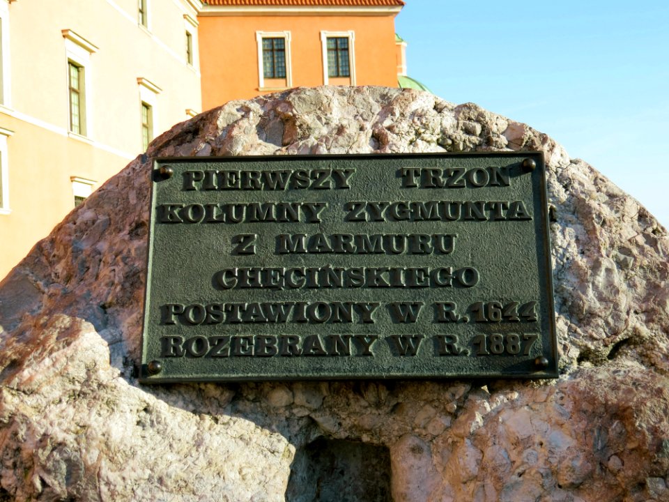 Kolumna Zygmunta stary trzon 02