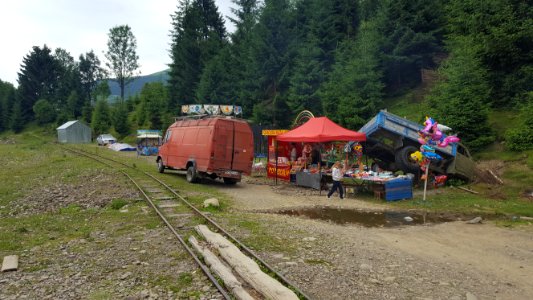 Kolochava narrow gauge line end photo