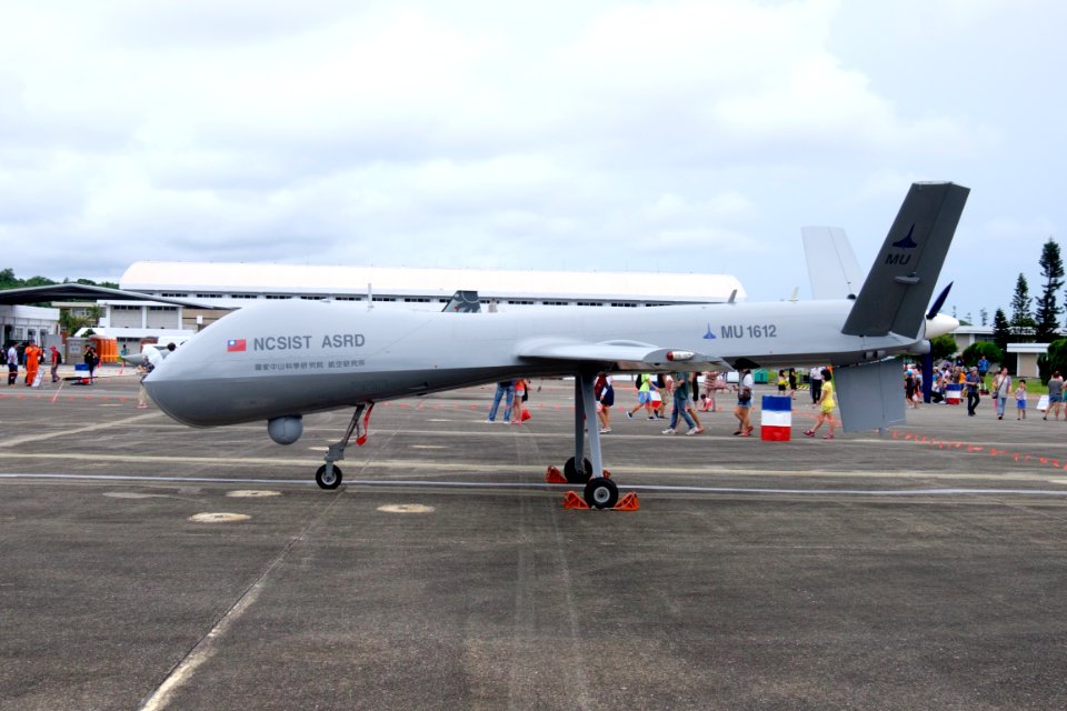 NCSIST ASRD MALE UAV Display at Hualien AFB Apron 20160813a