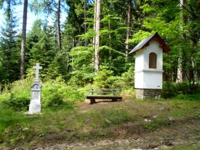 Konec křížové cesty nad Stříbrnicemi