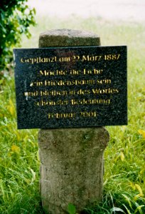 Kaiser Wilhelm Eiche Lamsfeld Gedenktafel