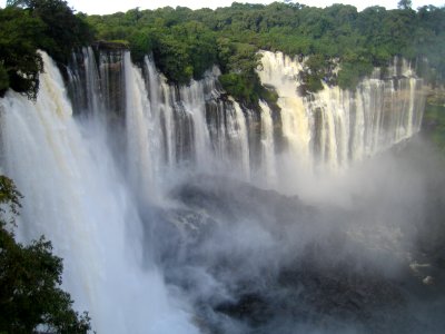 Kalandula waterfalls of the Lucala-River in Malange, Angola photo