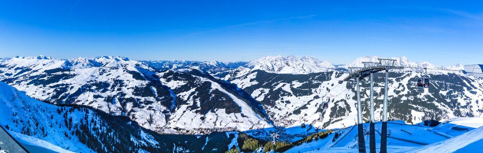Panoramic image mountain alpine photo