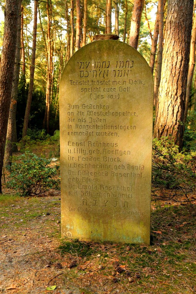 Juedischer Friedhof Westerkappeln Gedenkstein 01
