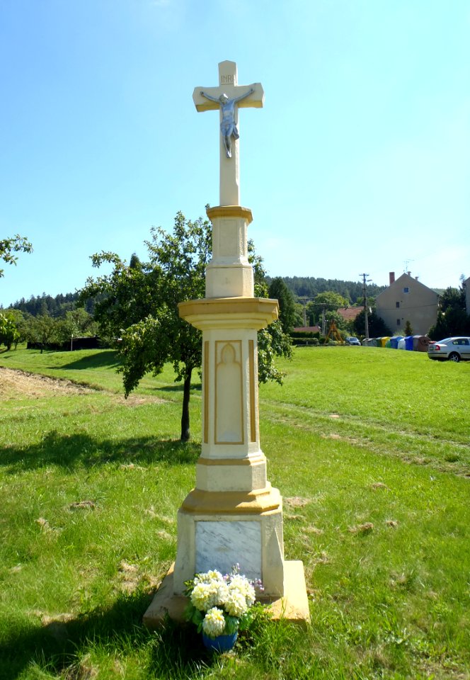 Kříž na severním konci obce, Šebetov, okres Blansko