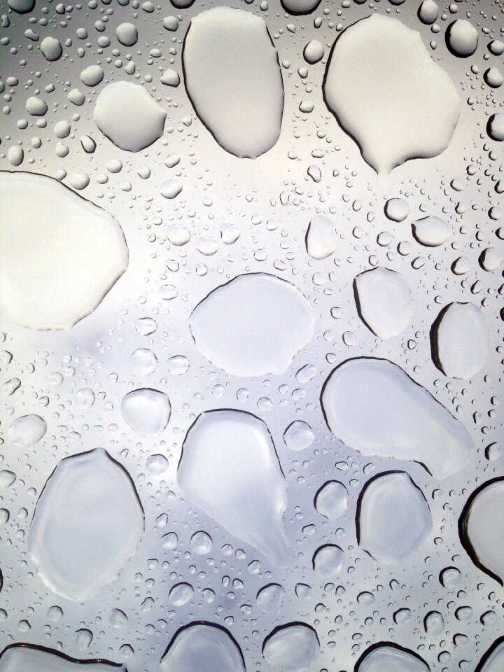 Water wet drop of water