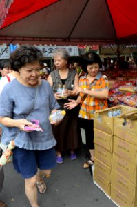 Neighbors Taking Bottled Water after Ghost Festival 20170902