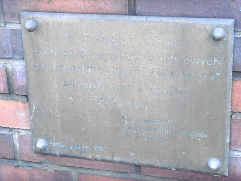 Katowice pomnik górników kopalni Wujek 31