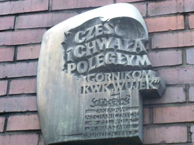 Katowice pomnik górników kopalni Wujek 34