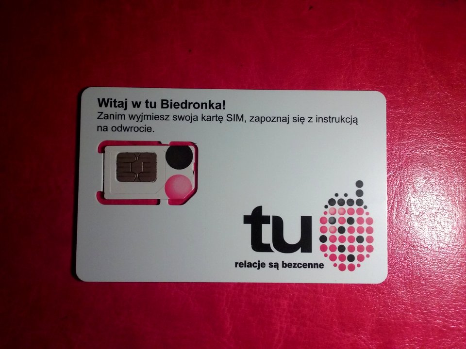 Karta SIM tuBiedronka