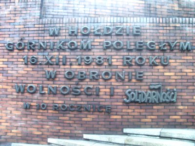 Katowice pomnik górników kopalni Wujek 5