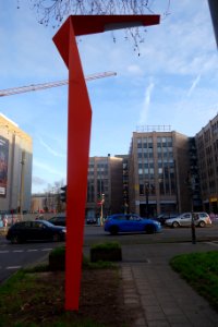 Neue Kranich-Leuchten auf der Immermannstraße. Japanviertel, Düsseldorf (04)