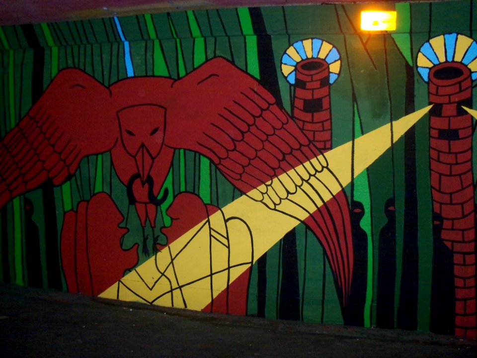 Katowice - graffiti w przejściu Mariacka-Wojewodzka (2)